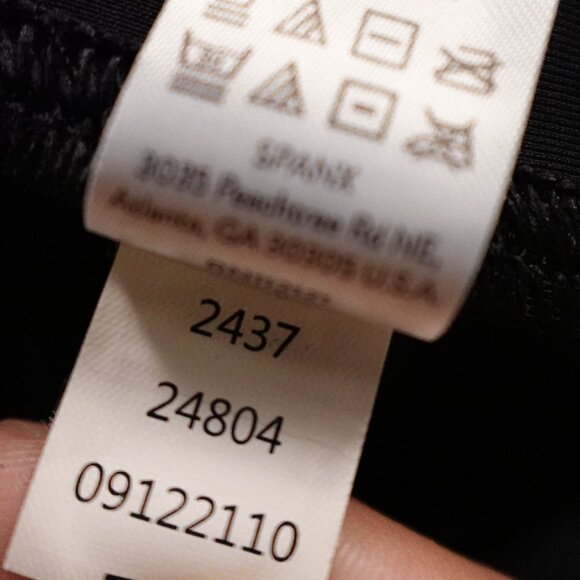 Spanx Faux Leather Leggings Women’s Medium Black High Rise Moto Chic - Picture 12 of 12